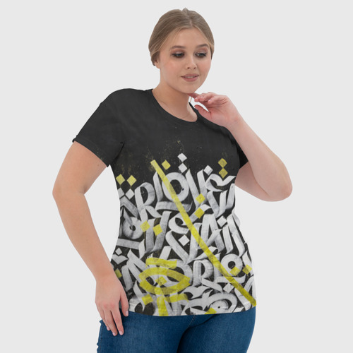 Женская футболка 3D с принтом GRAFFITY, фото #4