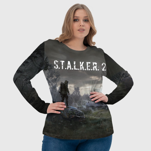 Женский лонгслив 3D Stalker 2, цвет 3D печать - фото 6