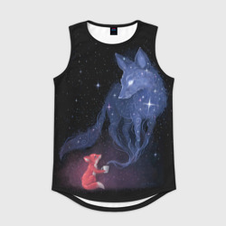 Мужская спортивная майка 3D Лиса и ее дух