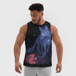 Мужская спортивная майка 3D Лиса и ее дух - фото 2