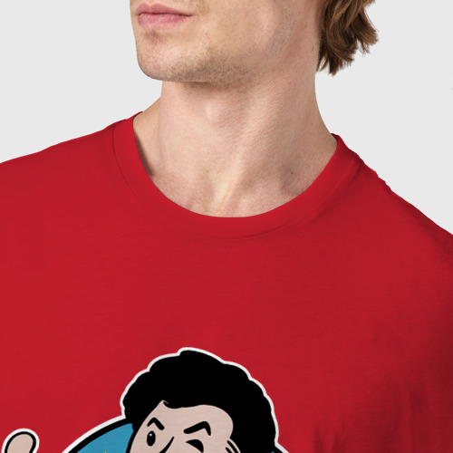 Мужская футболка хлопок с принтом Борат Fallout Boy, фото #4
