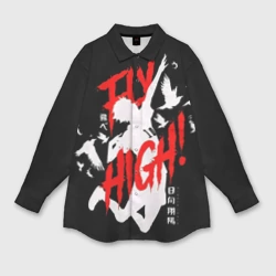Женская рубашка oversize 3D Haikyuu Haikyu Haikuu !