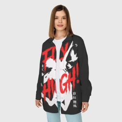 Женская рубашка oversize 3D Haikyuu Haikyu Haikuu ! - фото 2