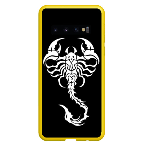 Чехол для Samsung Galaxy S10 с принтом Скорпион, вид спереди №1