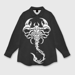 Мужская рубашка oversize 3D Скорпион