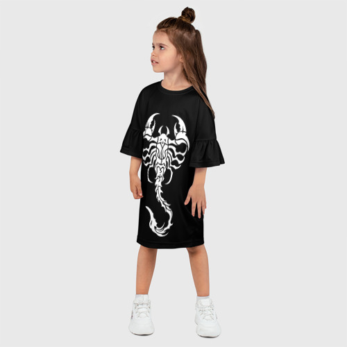 Детское платье 3D Скорпион, цвет 3D печать - фото 3