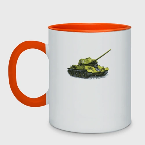Кружка двухцветная Танк П-81