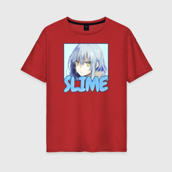 Женская футболка хлопок Oversize Slime