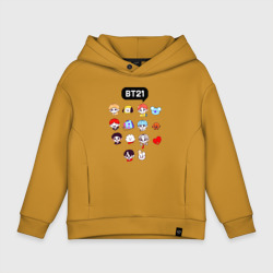 Детское худи Oversize хлопок BTS BT21