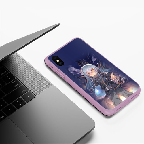 Чехол для iPhone XS Max матовый Rimuru Tempest, цвет сиреневый - фото 5