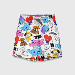 Детские спортивные шорты 3D BTS BT21