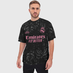 Мужская футболка oversize 3D Real Madrid, резервная 20-21 - фото 2