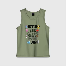 Детская майка хлопок BTS BT21