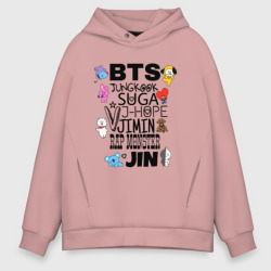 Мужское худи Oversize хлопок BTS BT21