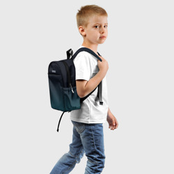 Детский рюкзак 3D Градиент темно-зеленый - фото 2