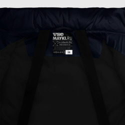 Куртка с принтом GRADIENT для любого человека, вид спереди №5. Цвет основы: черный