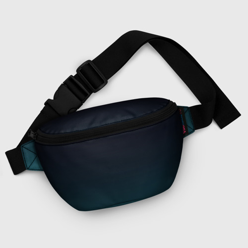 Поясная сумка 3D Градиент темно-зеленый - фото 6