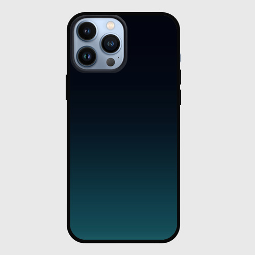 Чехол для iPhone 13 Pro Max с принтом Градиент темно-зеленый, цвет черный Чехол для iPhone 13 Pro Max Градиент темно-зеленый, цвет черный