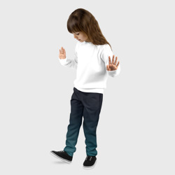 Детские брюки 3D Градиент темно-зеленый - фото 2