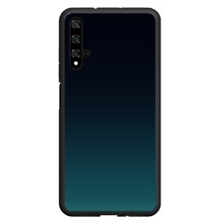 Чехол для Honor 20 Градиент темно-зеленый