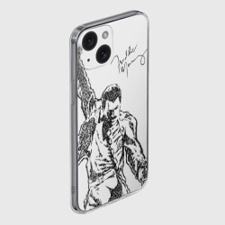 Чехол для iPhone 15 силиконовый с защитой камеры Freddie Mercury - фото 2