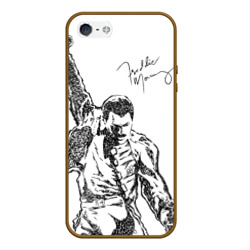 Чехол для iPhone 5/5S матовый Freddie Mercury