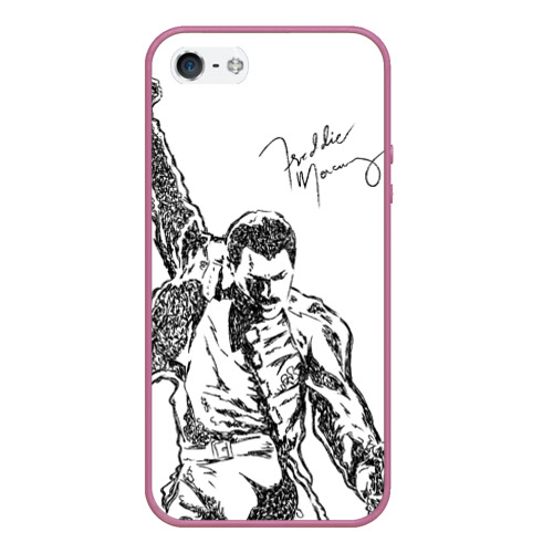 Чехол для iPhone 5/5S матовый Freddie Mercury