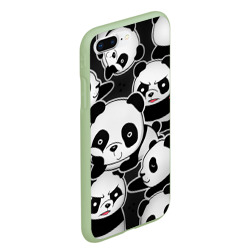Чехол для iPhone 7Plus/8 Plus матовый Смешные панды - фото 2