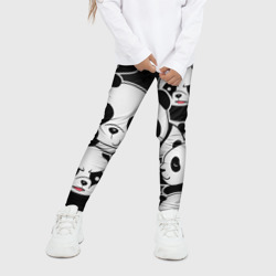 Детские леггинсы 3D Смешные панды паттерн - фото 2
