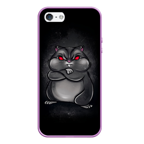 Чехол для iPhone 5/5S матовый Hamster, цвет сиреневый