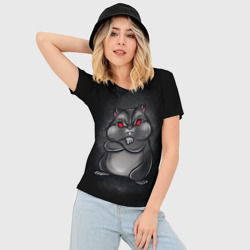 Женская футболка 3D Slim Hamster - фото 2