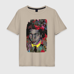 Мужская футболка хлопок Oversize Jean Michel Basquiat