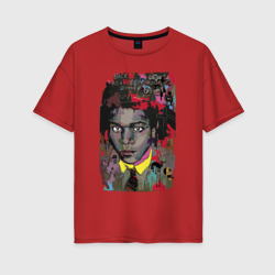 Женская футболка хлопок Oversize Jean Michel Basquiat