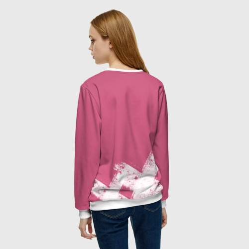 Женский свитшот 3D Мошенница в розовом, цвет 3D печать - фото 4