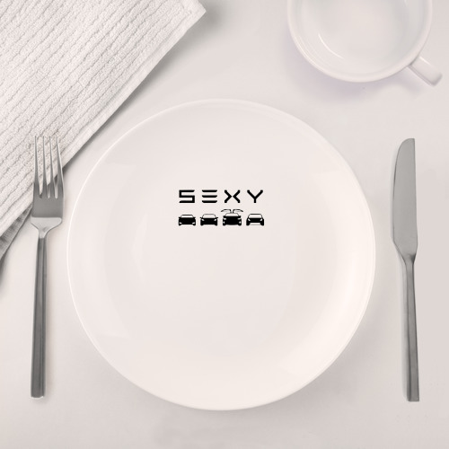 Набор: тарелка + кружка Tesla sexy - фото 4