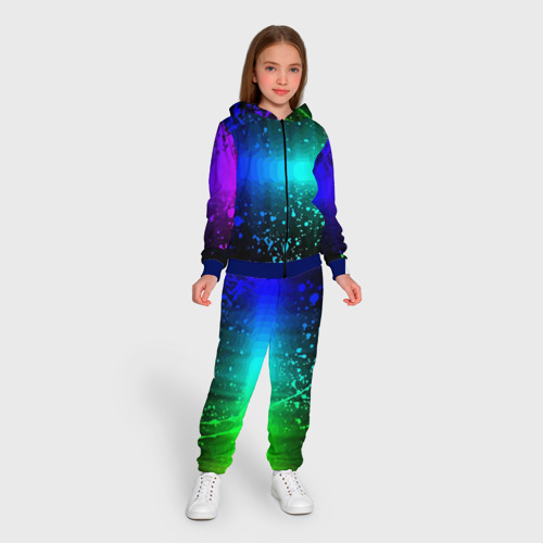 Детский костюм 3D Neon, цвет синий - фото 5