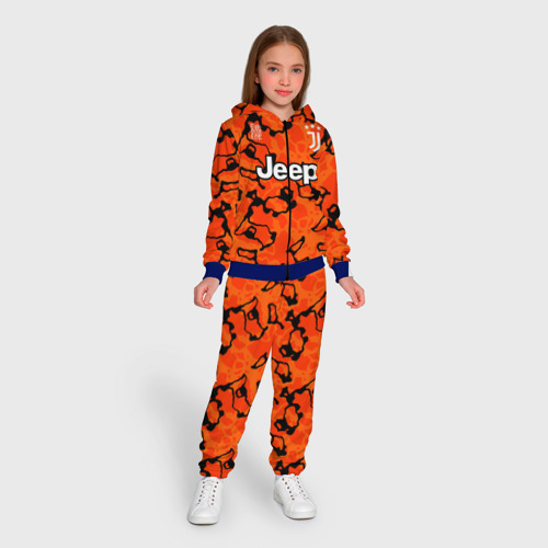 Детский 3D костюм с принтом Juventus резервная 20-21, вид сбоку #3