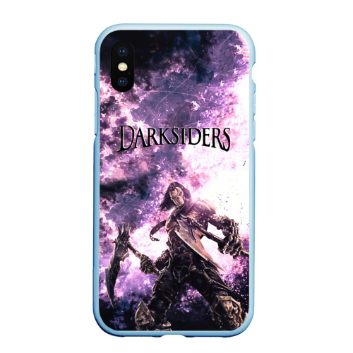 Чехол для iPhone XS Max матовый Darksiders 2, цвет голубой