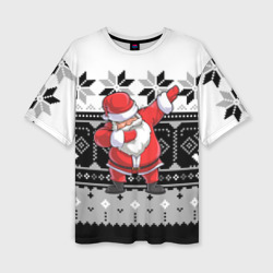 Женская футболка oversize 3D Свитер Santa DAB