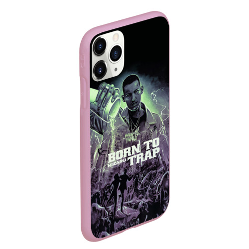 Чехол для iPhone 11 Pro Max матовый Kizaru born to trap, цвет розовый - фото 3