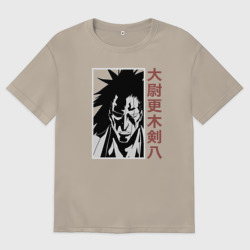 Мужская футболка хлопок Oversize Кенпачи Зараки