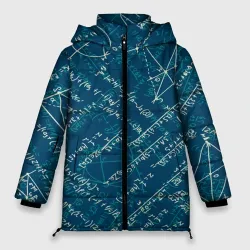 Женская зимняя куртка Oversize Математика