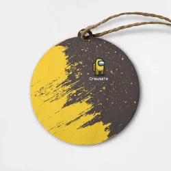 Деревянная игрушка круг Among Us Амонг АС