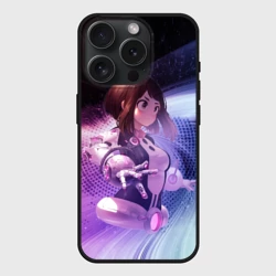 Чехол силиконовый для Apple iPhone 15 Pro Мax матовый Урарака, Очако