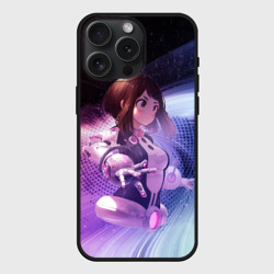Чехол силиконовый для Apple iPhone 15 Pro Мax матовый Урарака, Очако