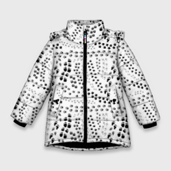 Зимняя куртка для девочек 3D Дорожки из следов