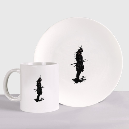 Набор: тарелка + кружка Теневой самурай