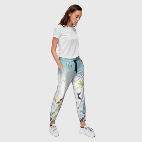 Женские брюки 3D Summer акварель, цвет 3D печать - фото 5