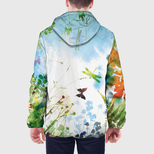 Мужская куртка 3D Summer акварель, цвет 3D печать - фото 5