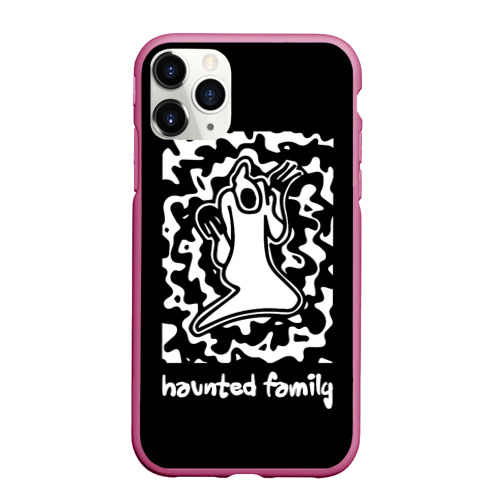 Чехол для iPhone 11 Pro Max матовый Haunted Family Kizaru, цвет малиновый